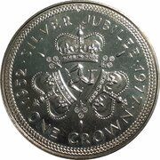 1 Crown - Elizabeth II Silver Jubilee, United Kingdom, 1977 reverse image