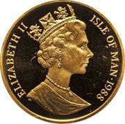 ½ Crown - Elizabeth II Manx cat obverse image
