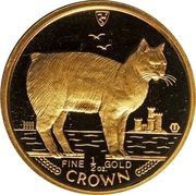 ½ Crown - Elizabeth II Manx cat, United Kingdom, 1988 reverse image