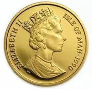 ½ Crown - Elizabeth II New York Alley Cat; Gold obverse image