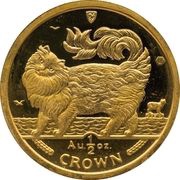 ½ Crown - Elizabeth II Maine Coon Cat reverse image