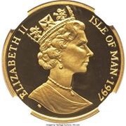 ½ Crown - Elizabeth II Long-haired Smoke cat obverse image