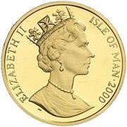 ½ Crown - Elizabeth II Scottish Fold Cat obverse image