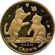 ½ Crown - Elizabeth II Tonkinese Cat, United Kingdom, 2004 reverse image