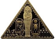 ½ Crown - Elizabeth II Tutankhamun - Canopic Coffinette; Gold proof, United Kingdom, 2008 reverse image