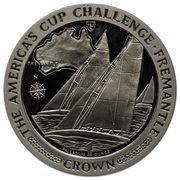 1 Crown - Elizabeth II Fremantle; Palladium reverse image