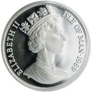 1 Crown - Elizabeth II Persian Cat; Silver Issue obverse image