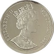1 Crown - Elizabeth II Maine Coon Cat; Silver obverse image