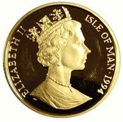 1 Crown - Elizabeth II Japanese Bobtail Cat; Gold obverse image