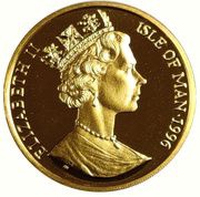 1 Crown - Elizabeth II Burmese Cat; Gold obverse image
