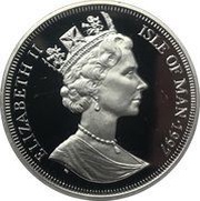 1 Crown - Elizabeth II Long-Haired Smoke Cat; Silver obverse image