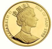 1 Crown - Elizabeth II Birman Cat; Gold obverse image