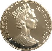 1 Crown - Elizabeth II Blue British Short Hair Cat; Silver Issue obverse image