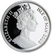 1 Crown - Elizabeth II Scottish Fold Cat; Silver obverse image