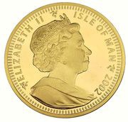 1 Crown - Elizabeth II Bengal Cat; Gold obverse image