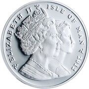 1 Crown - Elizabeth II Manx Cat; Silver Proof obverse image