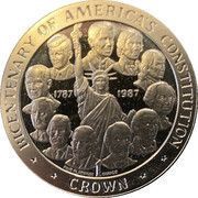 10 Crowns - Elizabeth II Bicentenary of America's Constitution reverse image