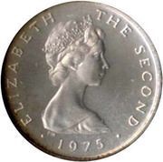 ½ New Penny - Elizabeth II ragwort; silver obverse image