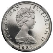 ½ Penny - Elizabeth II stylized herring; platinum obverse image