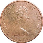 1 New Penny - Elizabeth II ring and celtic chain obverse image