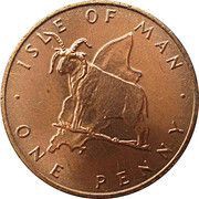 1 Penny - Elizabeth II Loaghtan sheep, United Kingdom, 1976-1979 reverse image