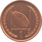 1 Penny - Elizabeth II Rugby, United Kingdom, 1996-1998 reverse image