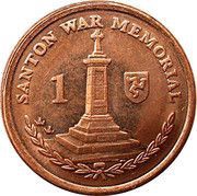 1 Penny - Elizabeth II Santon War Memorial, United Kingdom, 2004-2016 reverse image