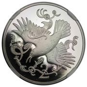 2 Pence - Elizabeth II Red - Billed Chough, United Kingdom, 1980-1983 reverse image