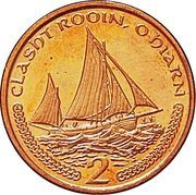 2 Pence - Elizabeth II Manx Lugger Fishing Boat, United Kingdom, 2000-2003 reverse image