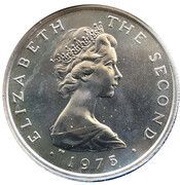 5 New Pence - Elizabeth II 2nd portrait obverse image