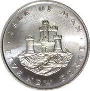 5 New Pence - Elizabeth II 2nd portrait, United Kingdom, 1975 reverse image