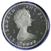 5 Pence - Elizabeth II 2nd portrait; Silver Proof obverse image