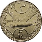 5 Pence - Elizabeth II 5th portrait, United Kingdom, 2017-2021 reverse image