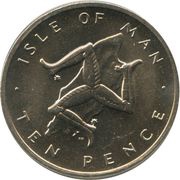 10 Pence - Elizabeth II 2nd portrait, United Kingdom, 1976-1979 reverse image