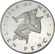 10 Pence, United Kingdom, 1976-1979 reverse image