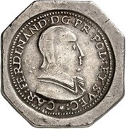 1 Thaler - Charles Ferdinand Vasa Klippe obverse image