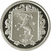 10 Pence - Elizabeth II 3rd portrait, United Kingdom, 1985 reverse image