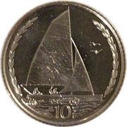 10 Pence - Elizabeth II 4th portrait, United Kingdom, 1998 reverse image