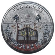 10 Pence - Charles III Buckingham Palace, United Kingdom, 2023 reverse image
