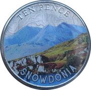 10 Pence - Charles III Snowdonia, United Kingdom, 2023 reverse image
