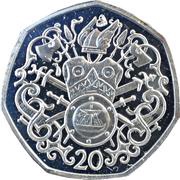 20 Pence - Elizabeth II 2nd portrait, United Kingdom, 1982-1983 reverse image