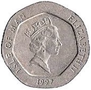20 Pence - Elizabeth II 3rd portrait obverse image