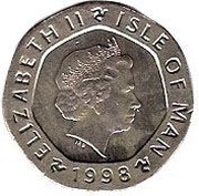 20 Pence - Elizabeth II 4th portrait obverse image