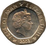 20 Pence - Elizabeth II 4th portrait obverse image