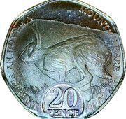 20 Pence - Charles III, United Kingdom, 2023 reverse image