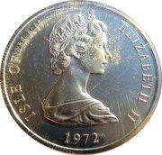 25 Pence - Elizabeth II Royal Wedding Anniversary; Silver Proof Issue obverse image