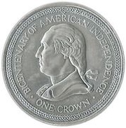 1 Crown - Elizabeth II Bicentenary of American Independence, United Kingdom, 1976 reverse image