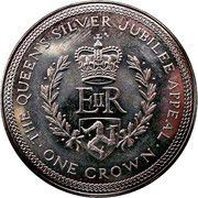 1 Crown - Elizabeth II Silver Jubilee Appeal, United Kingdom, 1977 reverse image