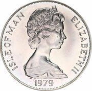 1 Crown - Elizabeth II Manx Coinage; Silver Issue obverse image
