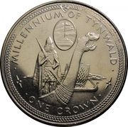 1 Crown - Elizabeth II Tynwald, United Kingdom, 1979 reverse image